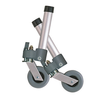 Drive Locking Swivel Walker Wheels with Two Sets of Rear Glides — for Safe and Supported Mobility