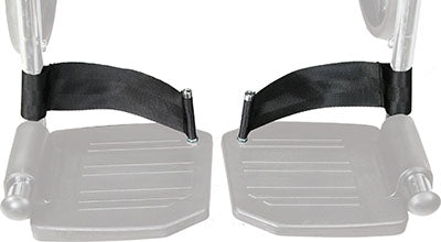 Drive Heel Loops for Swing Away Foot Rest, 1 Pair — for Mobility and Patient Transport