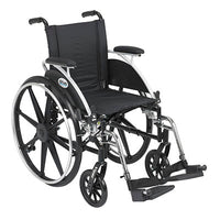 Drive Viper Wheelchair with Flip Back Removable Arms, Desk Arms, Swing away Footrests — for Mobility and Patient Transport