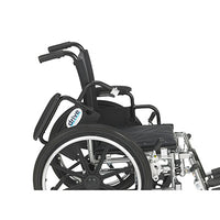 Drive Viper Wheelchair with Flip Back Removable Arms, Desk Arms, Elevating Leg Rests, 14" Seat — for Mobility and Patient Transport