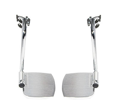 Drive Front Rigging for Sentra EC Heavy Duty Extra Wide, Swing away Footrests, 1 Pair — for Mobility and Patient Transport