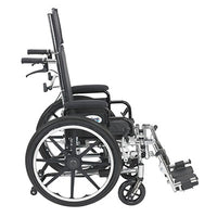 Drive Viper Plus Light Weight Reclining Wheelchair with Elevating Leg Rests and Flip Back Detachable Arms — for Strength Training and Rehabilitation