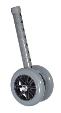 Drive Heavy Duty Bariatric Walker Wheels, 5", 1 Pair — for Safe and Supported Mobility