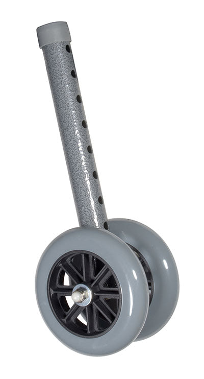 Drive Heavy Duty Bariatric Walker Wheels, 5", 1 Pair — for Safe and Supported Mobility