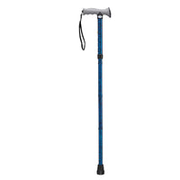 Drive Adjustable Lightweight Folding Cane with Gel Hand Grip, Blue Crackle — for Strength Training and Rehabilitation