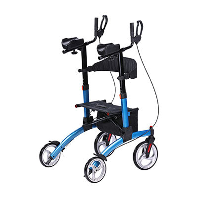 Drive Elevate Upright Walker, Blue — for Safe and Supported Mobility