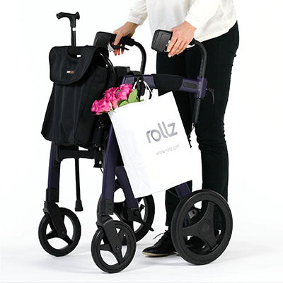Rollz Motion 3 in 1 Wheelchair Package, Cane and Bag Holders — for Safe and Supported Mobility