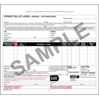 JJ Keller Straight Bill of Lading Form - 3 Ply, Carbon, Snap-Out