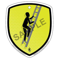 JJ Keller EyeCue® Tags - Slips, Trips & Falls Proper Ladder Use Reminder (Pack of 10)