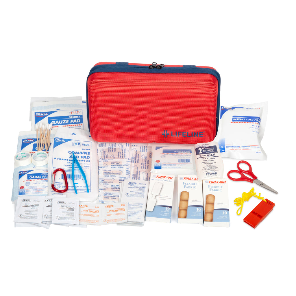 Lifeline 121-Piece Deluxe Hard-Shell Foam First Aid Kit