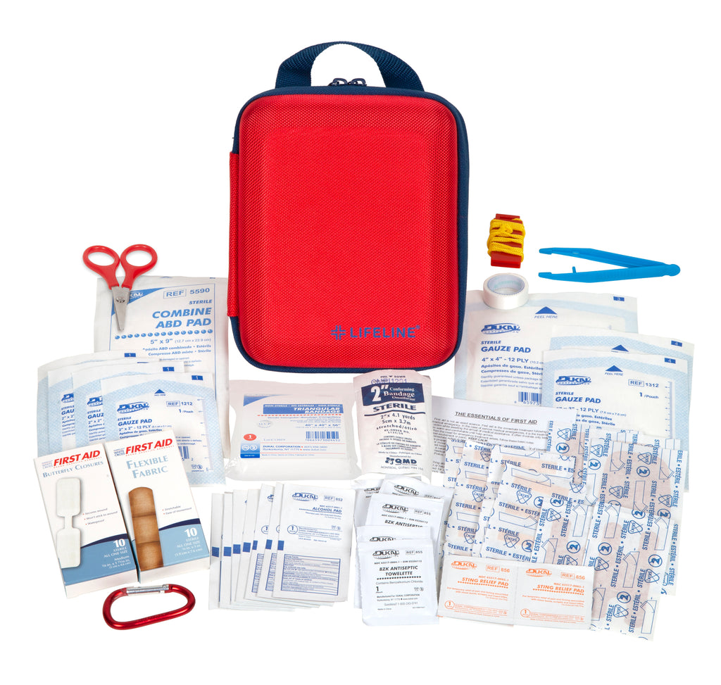 Lifeline 85-Piece Large Hard-Shell Foam First Aid Kit