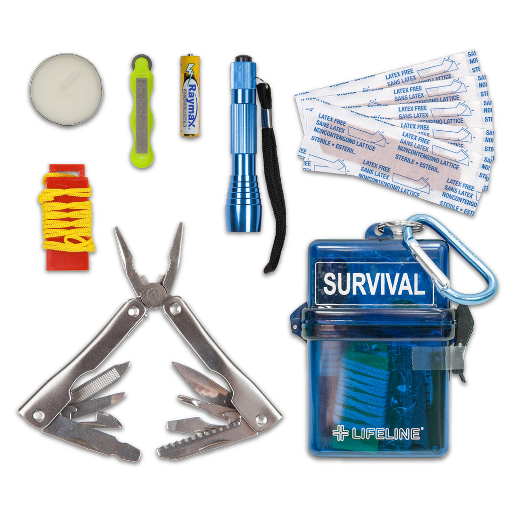 Lifeline 13-Piece Weather-Resistant Survival Kit – Compact Emergency Preparedness Module