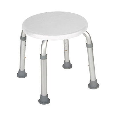 Drive Adjustable Height Bath Stool, White — for Treatment and Examination Rooms