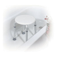 Drive Adjustable Height Bath Stool, White — for Treatment and Examination Rooms