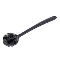 FabLife Shower Scrubber Brush, Black — for Safe Bathing and Hygiene