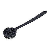 FabLife Shower Scrubber Brush, Black — for Safe Bathing and Hygiene