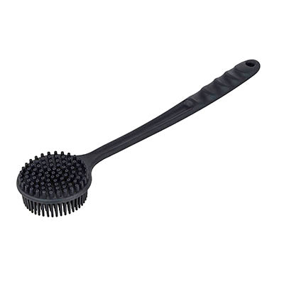 FabLife Shower Scrubber Brush, Black — for Safe Bathing and Hygiene