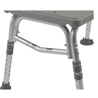 Drive Plastic Tub Transfer Bench with Adjustable Backrest — for Treatment and Examination Rooms