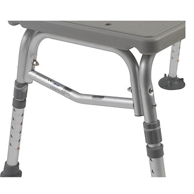 Drive Plastic Tub Transfer Bench with Adjustable Backrest — for Treatment and Examination Rooms