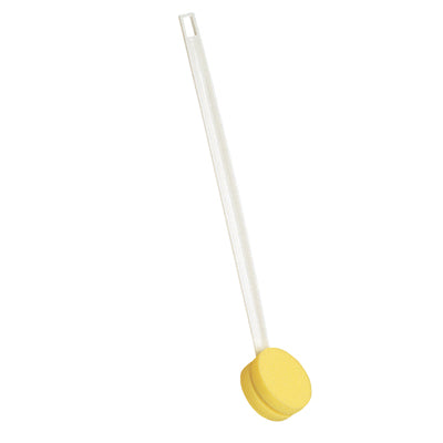 Maddak Back scrubber, straight handle, rotating arm, 3.75 inch round sponge — for Safe Bathing and Hygiene