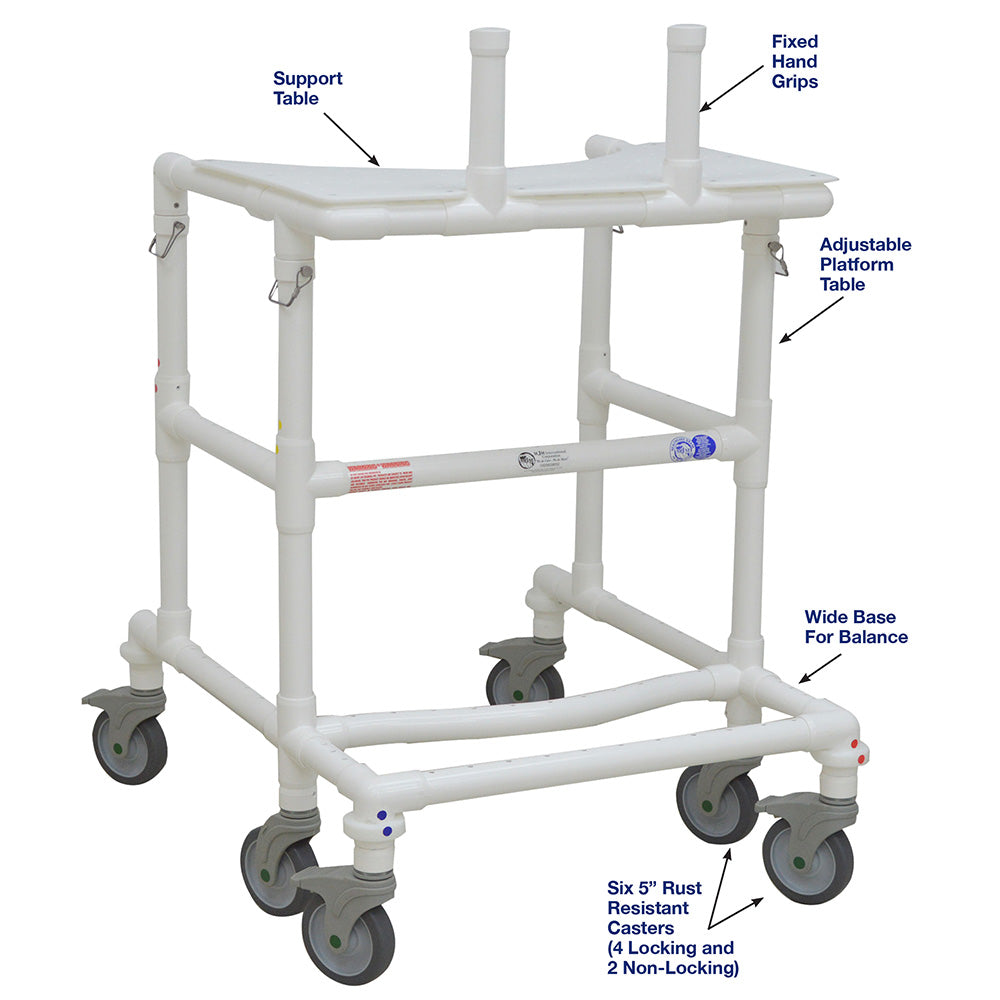 MJM International 450-24-HYDROWALKER Aquatic Platform Walker With MRI Hardware And MRI Casters