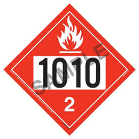 JJ Keller 1010 Placard - Division 2.1 Flammable Gas