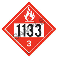 JJ Keller 1133 Placard - Class 3 Flammable Liquid