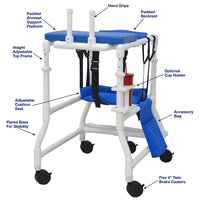 MJM International 455-L Large Combination Sitting Platform Walker