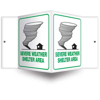 J.J. Keller Severe Weather Shelter Sign - 3D Projection