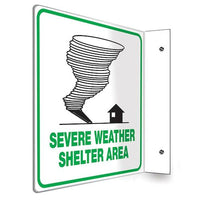 J.J. Keller Severe Weather Shelter Sign - Projection