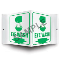 J.J. Keller Eye Wash Sign - 3D Projection