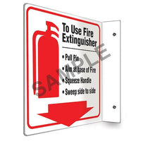 J.J. Keller To Use Fire Extinguisher Sign - Projection