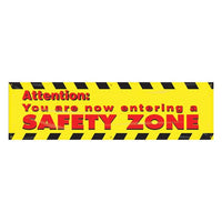 J.J. Keller Attention: You Are Now Entering A Safety Zone Banner