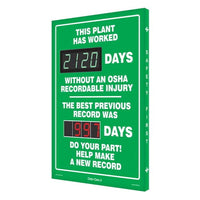JJ Keller Do Your Part! Help Make A New Record - Digi-Day Electronic Scoreboard
