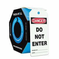 JJ Keller Danger: Do Not Enter - OSHA Safety Tag: Tags By-The-Roll