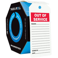 J.J. Keller Out Of Service - Safety Tag: Tags By-The-Roll