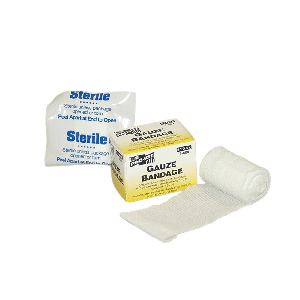First Aid Only Sterile Stretch Gauze Roll | 2" x 4 Yards Wound Dressing, 1 Per Box