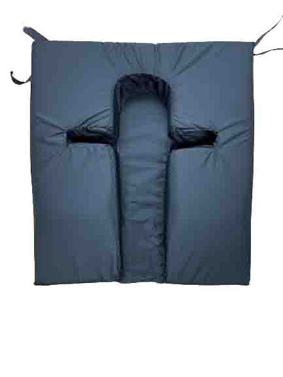 Global Medical Foam Kyphosis Cushion with Fluid Resistant Cover — for Elevated Positioning and Comfort