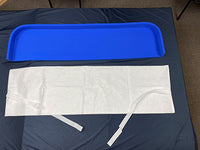 Global Medical Foam Universal Adjustable Stretcher Disposable Pad Set with Covers, 61"W x 14.5"D x 2.75"H, Set of 2, Case of 6 — for Flexibility and Mobility Training