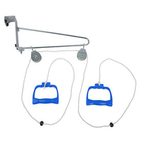 CanDo Overdoor Shoulder Pulley - Double Pulley with Door Bracket — for Organized Equipment Storage