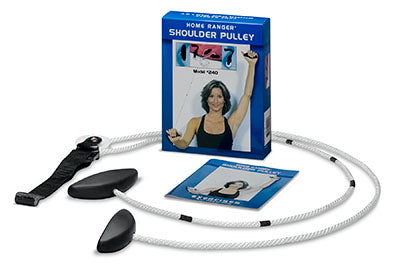 Home Ranger shoulder pulley, standard handle, web strap — for Range-of-Motion in Clinical and Institutional Care