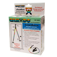 CanDo Overdoor Shoulder Pulley - Single Pulley with Door Strap - Visualizer Color System, 25-pack — for Range-of-Motion in Clinical and Institutional Care