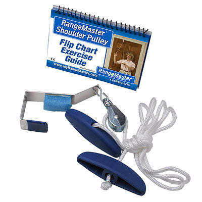 RangeMaster Molded Rubber Handle Shoulder Pulley (metal bracket) — for Organized Equipment Storage