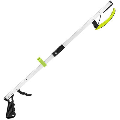FabLife Reaching aid, pistol grip, open jaw, 26" folds to 14" — for Reachers in Clinical and Institutional Care