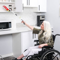 FabLife Reaching aid, pistol grip, open jaw, 26" folds to 14" — for Reachers in Clinical and Institutional Care