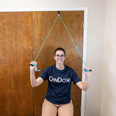 CanDo Blue Ranger Pulley with Web Strap — for Range-of-Motion in Clinical and Institutional Care