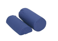 CanDo Roll Pillow - Half Round, with removable navy blue cotton/poly cover, 10.75" x 3" — for Positioning and Comfort Support