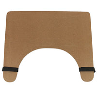 FabLife Wheelchair tray with rim and straps, 24" x 20", wood finish — for Mobility and Patient Transport