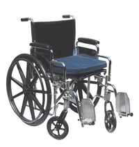 FabLife Wheelchair cushion with removable cover, gel, 16"x18"x2" navy color — for Mobility and Patient Transport