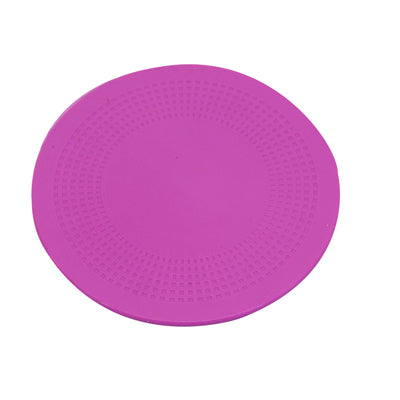 Dycem non-slip circular pad, 5-1/2" diameter, pink — for Exercise and Therapy Floor Work